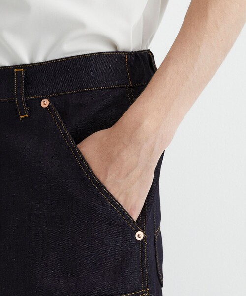 UNITED TOKYO(ユナイテッドトウキョウ)の「【数量限定/SETUP可】9.5oz LINEN DENIM ペインターパンツ |リネン混/サマーデニム/防臭性/抗菌/抗酸化/梅雨対策/べた付き防止/ムレ防止(その他パンツ・メンズ・インディゴブルー/ブラック・1/2)」の17枚目の写真