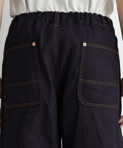 UNITED TOKYO(ユナイテッドトウキョウ)の「【数量限定/SETUP可】9.5oz LINEN DENIM ペインターパンツ |リネン混/サマーデニム/防臭性/抗菌/抗酸化/梅雨対策/べた付き防止/ムレ防止(その他パンツ・メンズ・インディゴブルー/ブラック・1/2)」の15枚目の写真