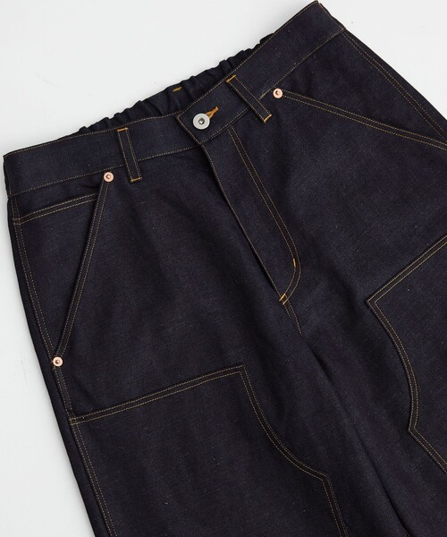 UNITED TOKYO(ユナイテッドトウキョウ)の「【数量限定/SETUP可】9.5oz LINEN DENIM ペインターパンツ |リネン混/サマーデニム/防臭性/抗菌/抗酸化/梅雨対策/べた付き防止/ムレ防止(その他パンツ・メンズ・インディゴブルー/ブラック・1/2)」の14枚目の写真
