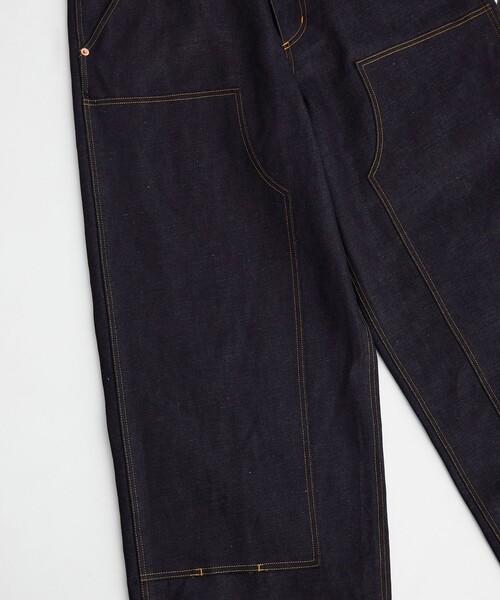 UNITED TOKYO(ユナイテッドトウキョウ)の「【数量限定/SETUP可】9.5oz LINEN DENIM ペインターパンツ |リネン混/サマーデニム/防臭性/抗菌/抗酸化/梅雨対策/べた付き防止/ムレ防止(その他パンツ・メンズ・インディゴブルー/ブラック・1/2)」の13枚目の写真