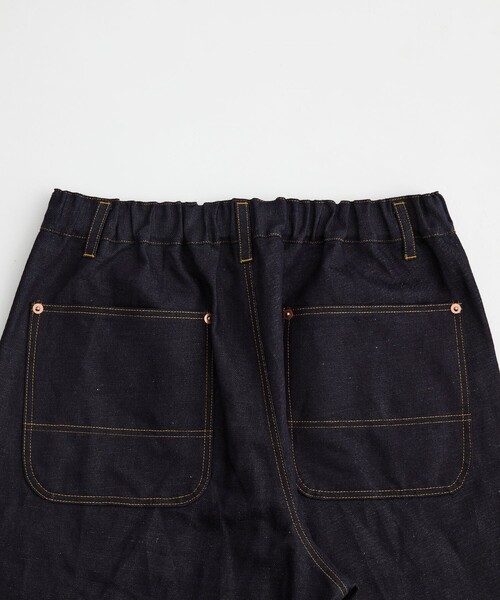 UNITED TOKYO(ユナイテッドトウキョウ)の「【数量限定/SETUP可】9.5oz LINEN DENIM ペインターパンツ |リネン混/サマーデニム/防臭性/抗菌/抗酸化/梅雨対策/べた付き防止/ムレ防止(その他パンツ・メンズ・インディゴブルー/ブラック・1/2)」の11枚目の写真
