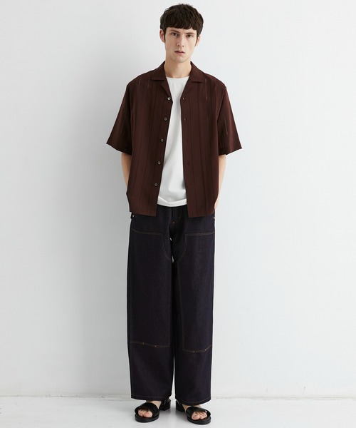 UNITED TOKYO(ユナイテッドトウキョウ)の「【数量限定/SETUP可】9.5oz LINEN DENIM ペインターパンツ |リネン混/サマーデニム/防臭性/抗菌/抗酸化/梅雨対策/べた付き防止/ムレ防止(その他パンツ・メンズ・インディゴブルー/ブラック・1/2)」の4枚目の写真