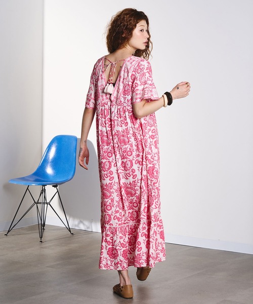 HLAADA(フラーダ)の「HLAADA for ROSEBUD/FLOWER PRINT DRESS(ワンピース・レディース・レッド/マルチ・ONE SIZE)」の8枚目の写真
