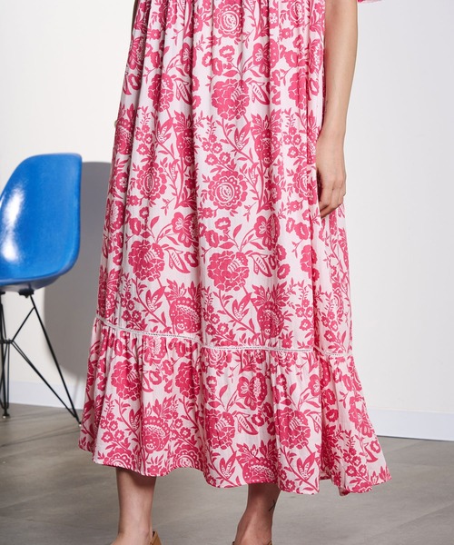 HLAADA(フラーダ)の「HLAADA for ROSEBUD/FLOWER PRINT DRESS(ワンピース・レディース・レッド/マルチ・ONE SIZE)」の10枚目の写真