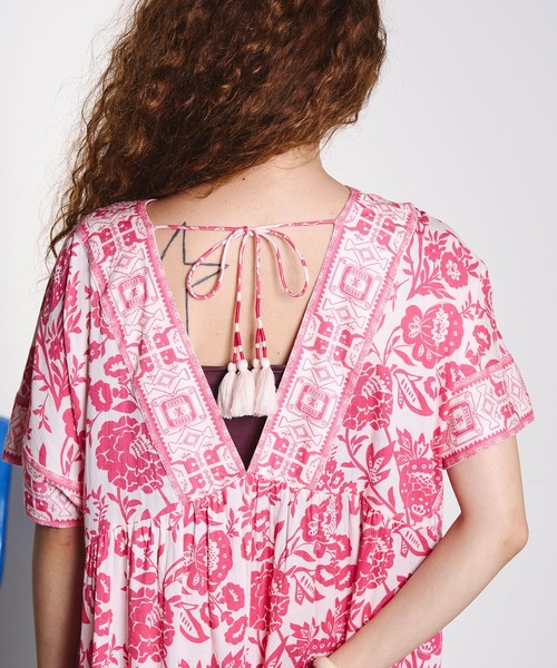 HLAADA(フラーダ)の「HLAADA for ROSEBUD/FLOWER PRINT DRESS(ワンピース・レディース・レッド/マルチ・ONE SIZE)」の11枚目の写真
