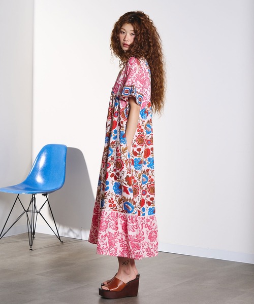 HLAADA(フラーダ)の「HLAADA for ROSEBUD/FLOWER PRINT DRESS(ワンピース・レディース・レッド/マルチ・ONE SIZE)」の15枚目の写真