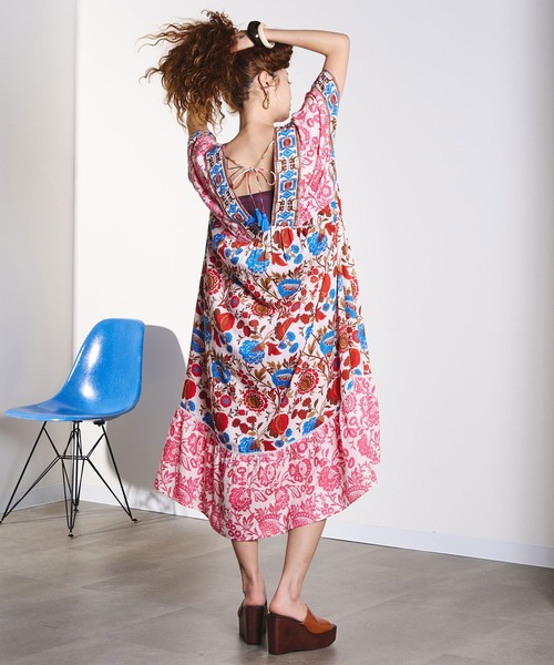 HLAADA(フラーダ)の「HLAADA for ROSEBUD/FLOWER PRINT DRESS(ワンピース・レディース・レッド/マルチ・ONE SIZE)」の16枚目の写真