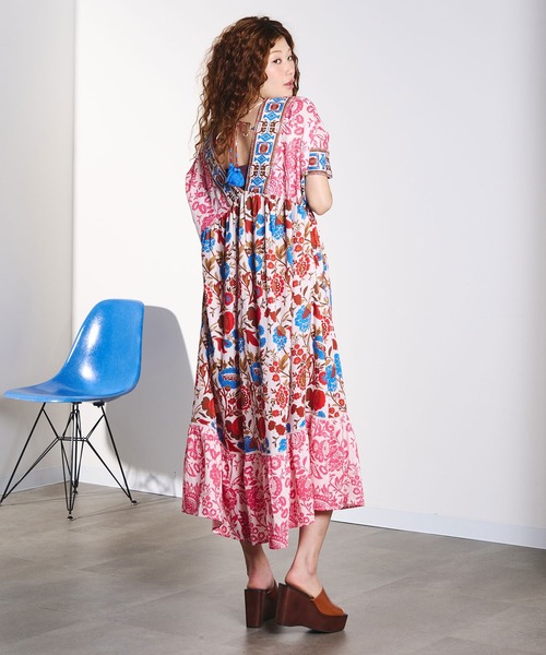 HLAADA(フラーダ)の「HLAADA for ROSEBUD/FLOWER PRINT DRESS(ワンピース・レディース・レッド/マルチ・ONE SIZE)」の17枚目の写真