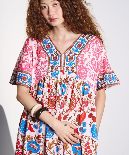HLAADA(フラーダ)の「HLAADA for ROSEBUD/FLOWER PRINT DRESS(ワンピース・レディース・レッド/マルチ・ONE SIZE)」の18枚目の写真