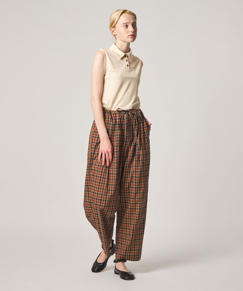 Steven Alan(スティーブンアラン)の「<Steven Alan>ウール ジャージー ノースリーブ プルオーバー(Tシャツ/カットソー・レディース・オフホワイト/ブラック/ダークブラウン・FREE)」の7枚目の写真