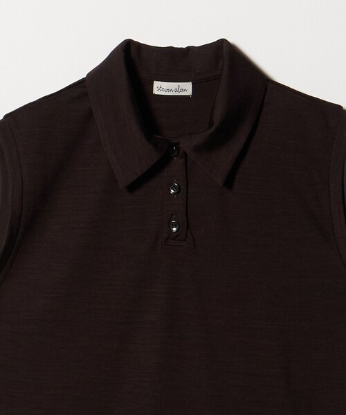 Steven Alan(スティーブンアラン)の「<Steven Alan>ウール ジャージー ノースリーブ プルオーバー(Tシャツ/カットソー・レディース・オフホワイト/ブラック/ダークブラウン・FREE)」の9枚目の写真