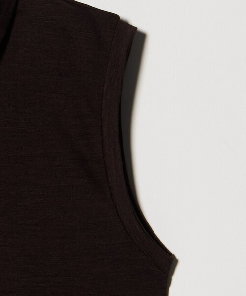 Steven Alan(スティーブンアラン)の「<Steven Alan>ウール ジャージー ノースリーブ プルオーバー(Tシャツ/カットソー・レディース・オフホワイト/ブラック/ダークブラウン・FREE)」の10枚目の写真