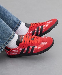Coca Cola（コカコーラ）の「adidas/アディダス SAMBA OG COCA COLA サンバ コカ・コーラ ブランドロゴ プリント 総柄 ライン 秋 秋服 2026年秋冬（スニーカー）」