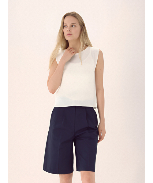 ACUD（アクド）の「Natural Flow Linen Knit _Oatmeal（Tシャツ/カットソー・レディース・サンドベージュ・FREE）」の4枚目の写真