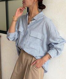 Chez toi | GLDボタンリネンシャツ(シャツ/ブラウス)