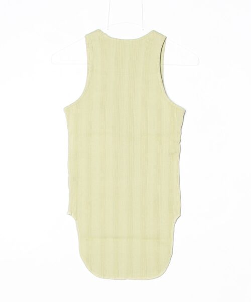 anuke（アンヌーク）の「Padin Rib Tanktop 62610609（タンクトップ・レディース・ライトグリーン/ホワイト/チャコールグレー・FREE）」の4枚目の写真