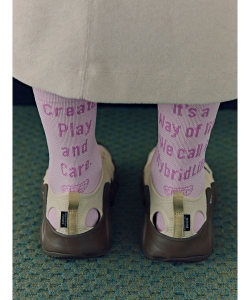 emmi(エミ)の「【emmi×KEEN】WA-SHI SOCKS CREW(ソックス/靴下・レディース・ライトピンク・S)」の1枚目の写真