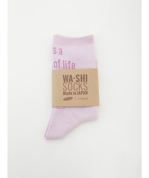 emmi(エミ)の「【emmi×KEEN】WA-SHI SOCKS CREW(ソックス/靴下・レディース・ライトピンク・S)」の6枚目の写真