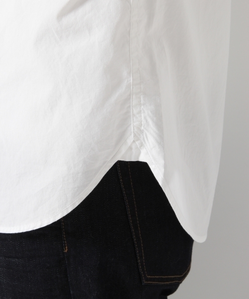 GLOBAL WORK（グローバルワーク）の「ブロードバンドカラー長袖/710837（シャツ/ブラウス・メンズ・ホワイト/ネイビー・MEDIUM/SMALL/X-LARGE/LARGE）」の8枚目の写真
