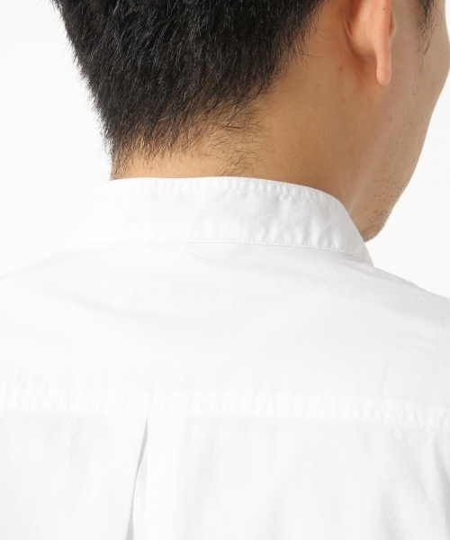 GLOBAL WORK（グローバルワーク）の「ブロードバンドカラー長袖/710837（シャツ/ブラウス・メンズ・ホワイト/ネイビー・MEDIUM/SMALL/X-LARGE/LARGE）」の9枚目の写真