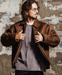 Jih Nunc（ジーヌンク）の「mj11699- フェイクスウェード裏ファーブルゾン(JIH-R1191)（ブルゾン）」