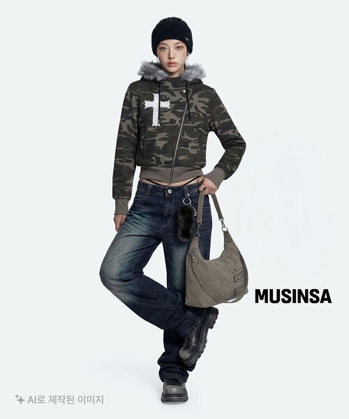 LUVISTRUE(ラヴイズトゥルー)の「GT FUR UNBALANCE HOOD ZIP UP(CAMO)(パーカー・レディース・その他・FREE)」の6枚目の写真