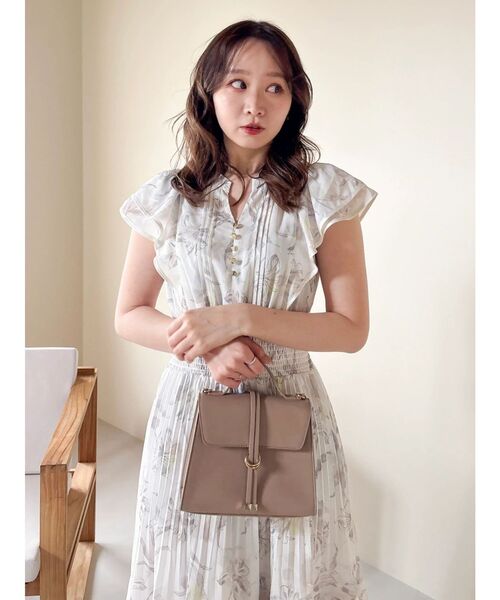 dazzlin(ダズリン)の「ストライプフラワーワンピース(ワンピース・レディース・アイボリー/ブルー/ピンク・SMALL/MEDIUM)」の11枚目の写真