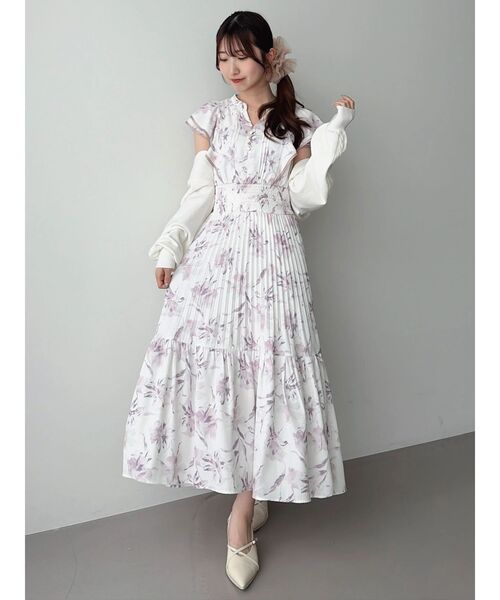 dazzlin(ダズリン)の「ストライプフラワーワンピース(ワンピース・レディース・アイボリー/ブルー/ピンク・SMALL/MEDIUM)」の22枚目の写真