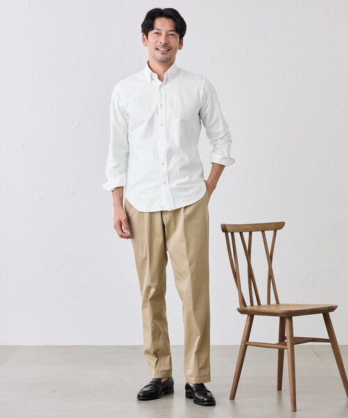S.ESSENTIALS(エスエッセンシャルズ)の「sea island cotton ボタンダウンシャツ(シャツ/ブラウス・メンズ・オフホワイト・41/42)」の2枚目の写真