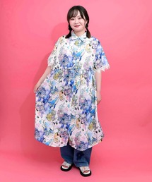 ScoLar（スカラー）の「オリジナル刺繍チュールワンピース（ワンピース