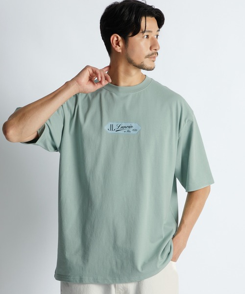 LANVIN en Bleu(ランバンオンブルー)の「”100th Anniversary" ネームタグ Tシャツ(Tシャツ/カットソー・メンズ・ホワイト/ミント・52/50/48/46)」の2枚目の写真