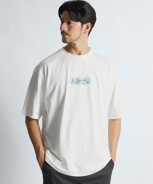 LANVIN en Bleu(ランバンオンブルー)の「”100th Anniversary" ネームタグ Tシャツ(Tシャツ/カットソー・メンズ・ホワイト/ミント・52/50/48/46)」の6枚目の写真
