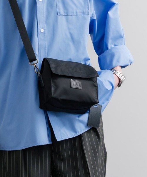 MEI(メイ)の「MEI メイ MINI SHOULDER ミニショルダーフラップバッグ(ショルダーバッグ・メンズ・ブラック・FREE)」の1枚目の写真