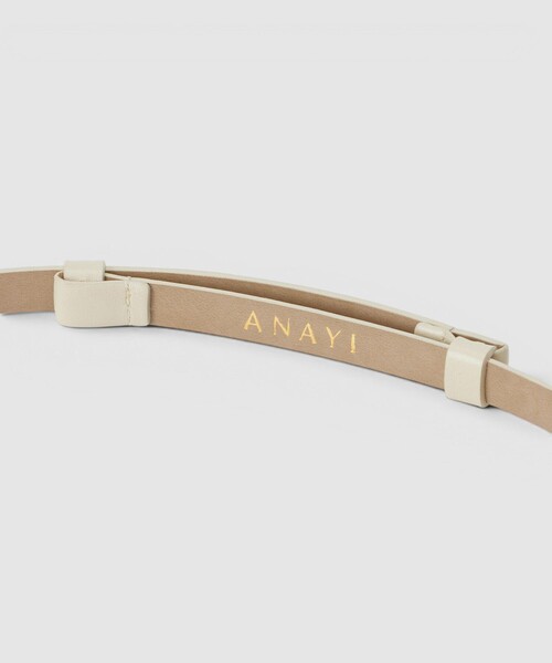 ANAYI(アナイ)の「メタルモチーフバックルスライドベルト(ベルト・レディース・その他11/サンドベージュ/キャメル/ワインレッド・FREE)」の19枚目の写真