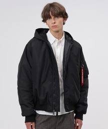 Alpha Industries/アルファインダストリーズ/OXFORD MA-1 HOODED RELAXED FIT FLIGHT JACKET/オックスフォードMA-1 フーデッドリラックスフィット フライトジャケット