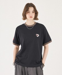 HEART EMBLEM RINGER TEE / ハートエンブレムリンガーTシャツ
