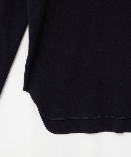 MAQWEL(マクウェル)の「【MAQWEL/マクウェル】COTTON RIB ハーフジッププルオーバー(Tシャツ/カットソー・レディース・ブラック/ブラウン/アイボリー・FREE)」の9枚目の写真