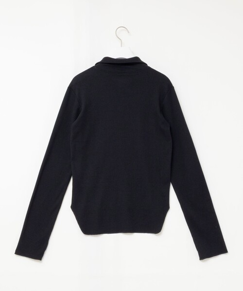 MAQWEL(マクウェル)の「【MAQWEL/マクウェル】COTTON RIB ハーフジッププルオーバー(Tシャツ/カットソー・レディース・ブラック/ブラウン/アイボリー・FREE)」の13枚目の写真