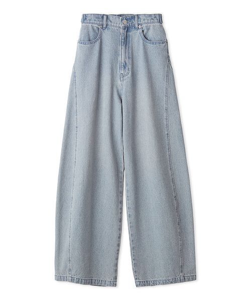 SNIDEL(スナイデル)の「デザインワイドパンツ(デニムパンツ・レディース・インディゴブルー/グレー/ライトブルー・0/1)」の8枚目の写真