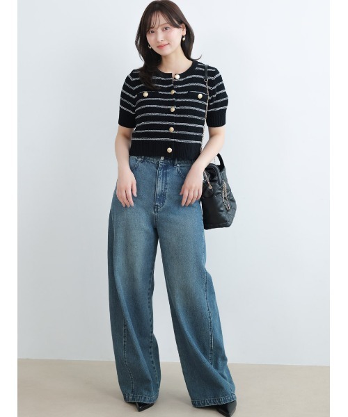 SNIDEL(スナイデル)の「デザインワイドパンツ(デニムパンツ・レディース・インディゴブルー/グレー/ライトブルー・0/1)」の21枚目の写真