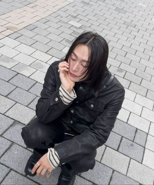 DECOROSO（デコローゾ）の「ノックスデニムトラッカージャケット[コーティングブラック]（デニムジャケット・メンズ・その他・LARGE/X-LARGE）」の14枚目の写真