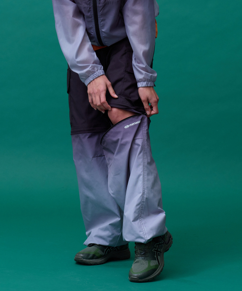 MENASOO（ミナス）の「Gradient Convertible Hiking Pants_Black（スウェットパンツ・レディース・ブラック・S/M）」の9枚目の写真