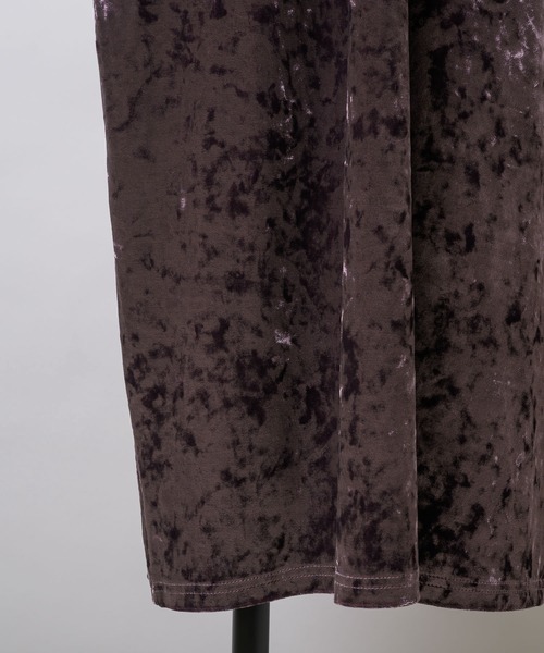 yae(ヤエ)の「2way lace × velours dress / 2wayレース×ベロアドレス(ワンピース・レディース・ブラック/パープル/カーキ・38/36)」の13枚目の写真