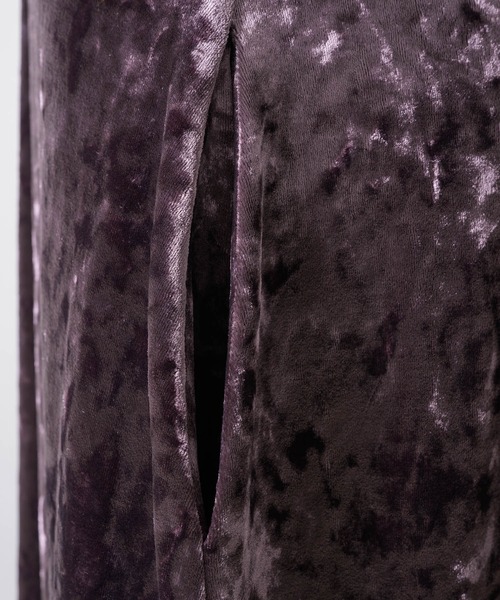 yae(ヤエ)の「2way lace × velours dress / 2wayレース×ベロアドレス(ワンピース・レディース・ブラック/パープル/カーキ・38/36)」の14枚目の写真