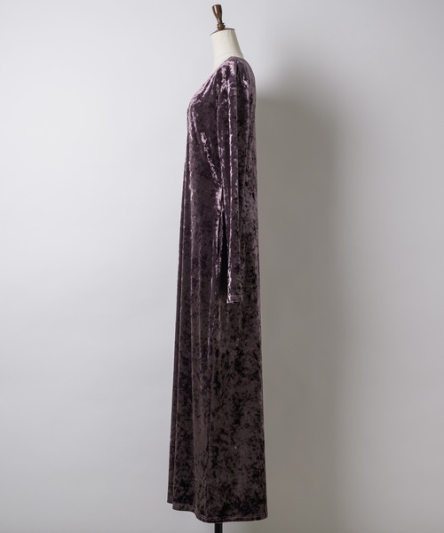 yae(ヤエ)の「2way lace × velours dress / 2wayレース×ベロアドレス(ワンピース・レディース・ブラック/パープル/カーキ・38/36)」の19枚目の写真