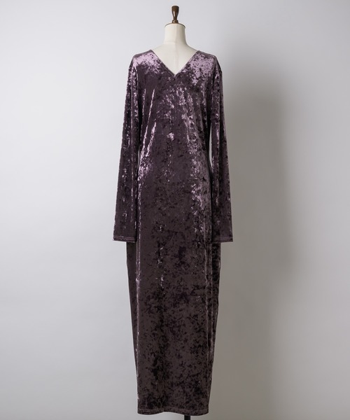 yae(ヤエ)の「2way lace × velours dress / 2wayレース×ベロアドレス(ワンピース・レディース・ブラック/パープル/カーキ・38/36)」の18枚目の写真