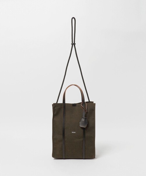 hALON（アーロン）の「＜hALON＞Sunbrella サンブレラ トートバッグ（トートバッグ・メンズ・ダークブラウン/ブラック・FREE）」の4枚目の写真
