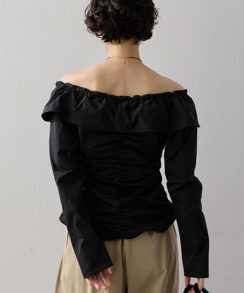 GALLARDAGALANTE（ガリャルダガランテ）の「オフショルブラウス（シャツ/ブラウス・レディース・ブラック・FREE）」の3枚目の写真