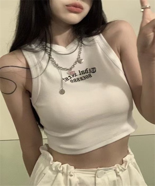 FREE STYLISTS(フリー スタイリスト)の「ノースリーブ タンクトップ レディース(タンクトップ・レディース・カーキ/ホワイト/ライトグレー/グレー/ブラック/ブラウン・2XL/M/XL/L)」の14枚目の写真