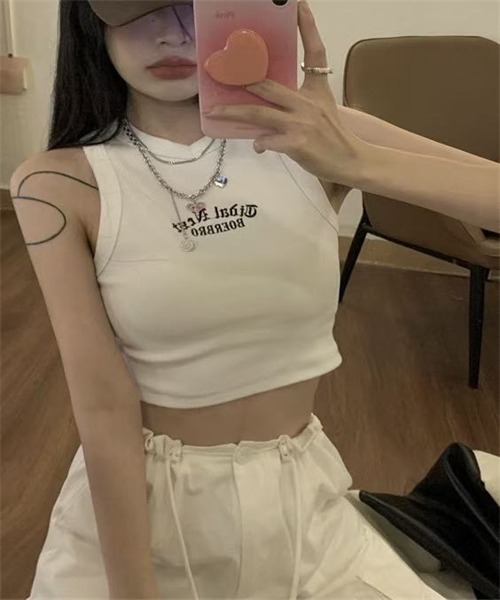 FREE STYLISTS(フリー スタイリスト)の「ノースリーブ タンクトップ レディース(タンクトップ・レディース・カーキ/ホワイト/ライトグレー/グレー/ブラック/ブラウン・2XL/M/XL/L)」の17枚目の写真
